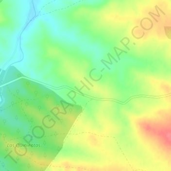 Cerro la Bomba topographic map, elevation, terrain