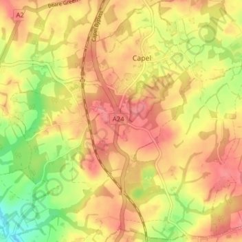 Clark's Green topographic map, elevation, terrain