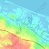 East Sandwich topographic map, elevation, terrain