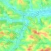 Flaring topographic map, elevation, terrain