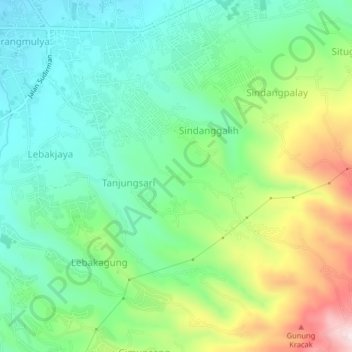 Godog topographic map, elevation, terrain