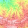 Sandton topographic map, elevation, terrain