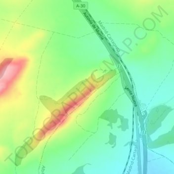 Sierra de la Venta topographic map, elevation, terrain