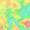 Calcomier topographic map, elevation, terrain