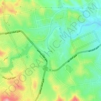 Yuhan topographic map, elevation, terrain