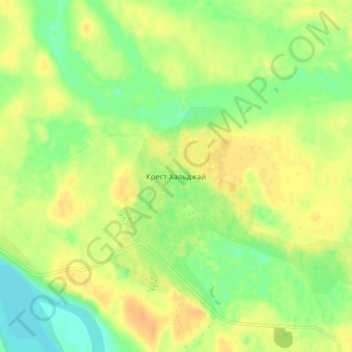 Крест-Хальджай topographic map, elevation, terrain