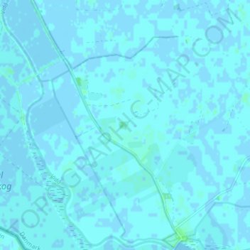 Poppenbøl topographic map, elevation, terrain