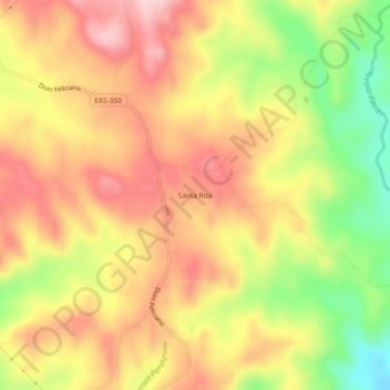 Santa Rita topographic map, elevation, terrain