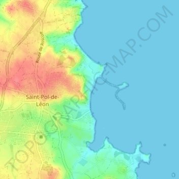 Troguérot topographic map, elevation, terrain