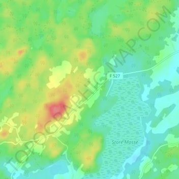 Röshult topographic map, elevation, terrain