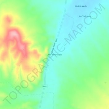Abe Yarbrough topographic map, elevation, terrain