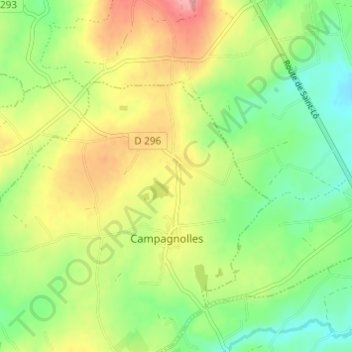 L'Aunay topographic map, elevation, terrain