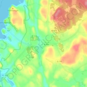Bokenäs topographic map, elevation, terrain
