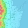 喜洲镇 topographic map, elevation, terrain