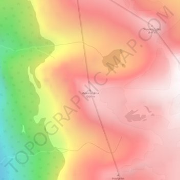 Meleinsnibba topographic map, elevation, terrain
