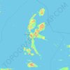 Moluques du Nord topographic map, elevation, terrain