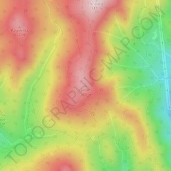 Johan topographic map, elevation, terrain