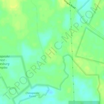 Pusey State Game Refuge topographic map, elevation, terrain
