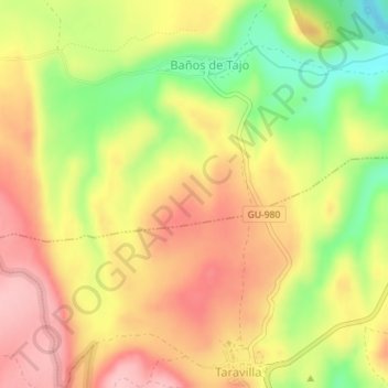 La Minerva topographic map, elevation, terrain