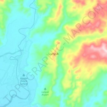 Lunyuk topographic map, elevation, terrain