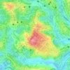 Rosy ICE cream topographic map, elevation, terrain