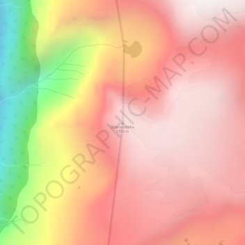 Strandanibba topographic map, elevation, terrain