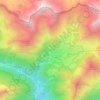 Piano topographic map, elevation, terrain