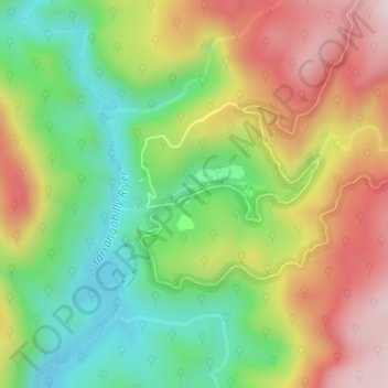 Yarrangobilly Caves topographic map, elevation, terrain