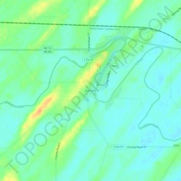 Danville topographic map, elevation, terrain