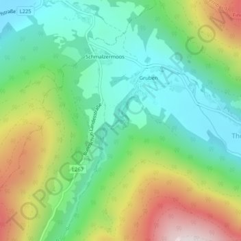 Edenvest topographic map, elevation, terrain