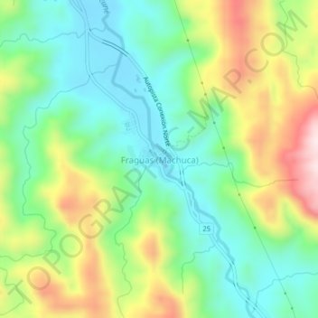 Fraguas (Machuca) topographic map, elevation, terrain