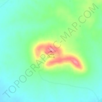 Salma topographic map, elevation, terrain