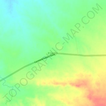 El Cardón topographic map, elevation, terrain