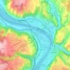 Saint-Romain-en-Gal topographic map, elevation, terrain