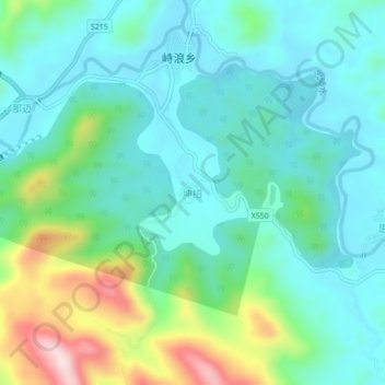 坤招 topographic map, elevation, terrain