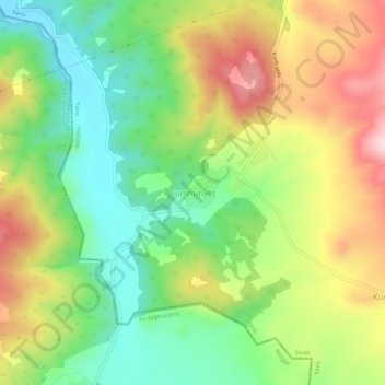Cumhuriyet topographic map, elevation, terrain