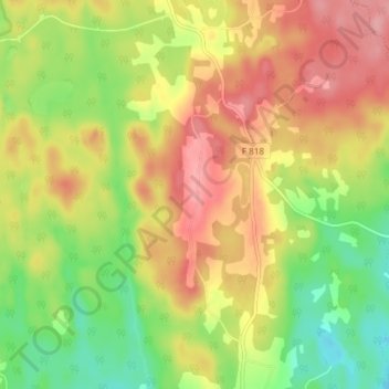 Hemmersryd topographic map, elevation, terrain