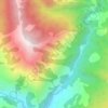 Salung topographic map, elevation, terrain