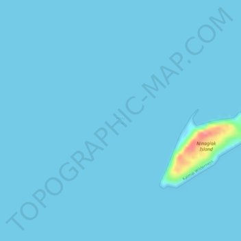 Hallo Bay topographic map, elevation, terrain