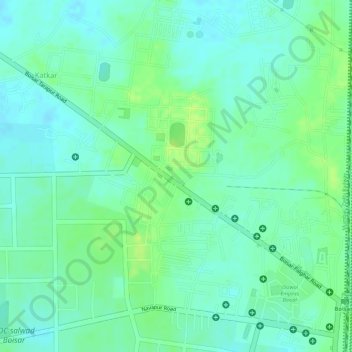 Tarapur topographic map, elevation, terrain