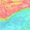 Miribel topographic map, elevation, terrain
