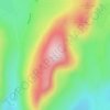 Slieve Muck topographic map, elevation, terrain