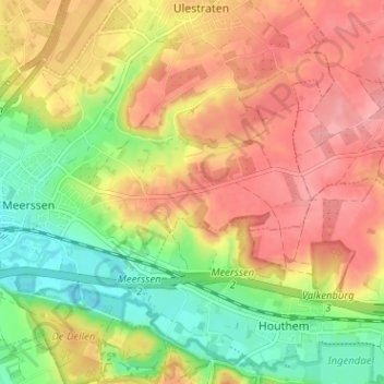 Raar topographic map, elevation, terrain