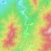 龙潭沟村 topographic map, elevation, terrain