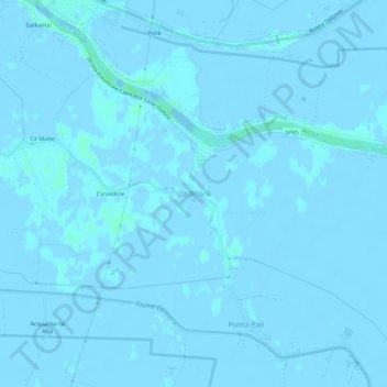 Cà Briani topographic map, elevation, terrain