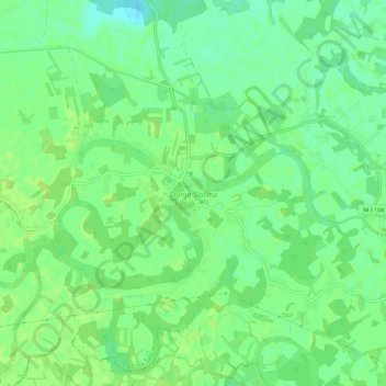 Donja Slatina topographic map, elevation, terrain