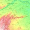 Gwalior topographic map, elevation, terrain