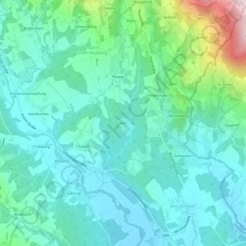 Kart topographic map, elevation, terrain