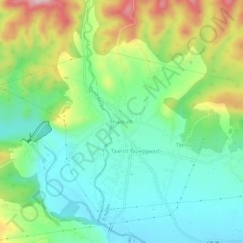 Thaakath topographic map, elevation, terrain