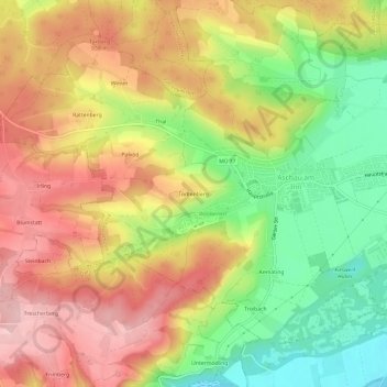 Tödtenberg topographic map, elevation, terrain